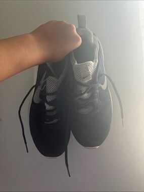 Navy blue Nike sneakers